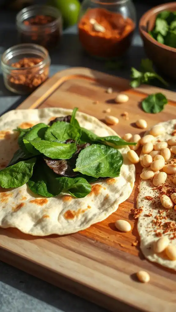 layer quesadilla ingredients together