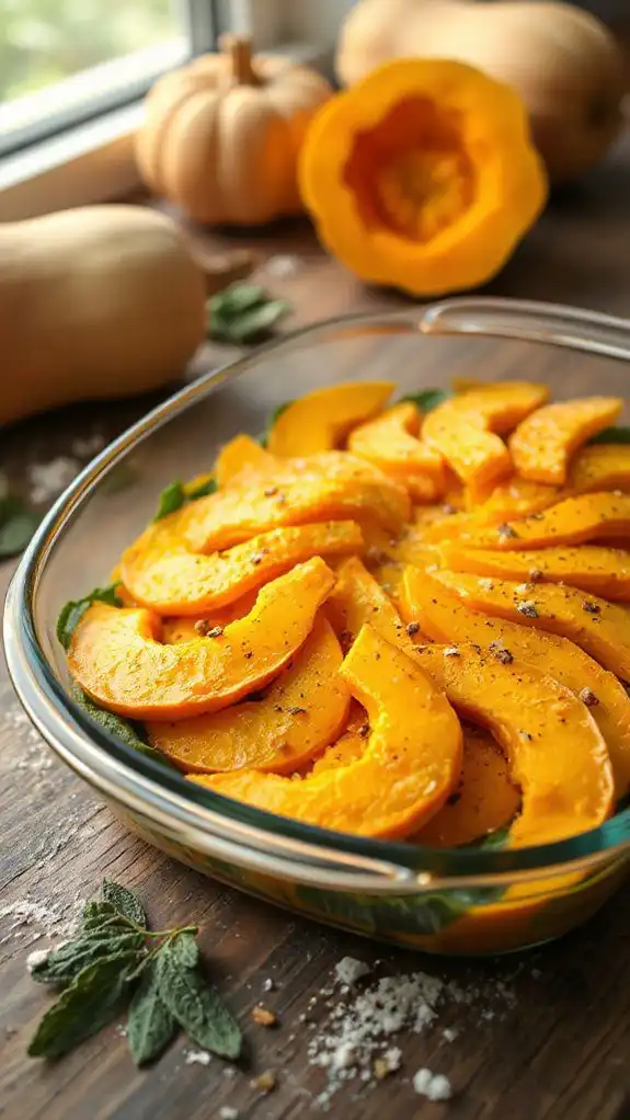 layer the butternut squash