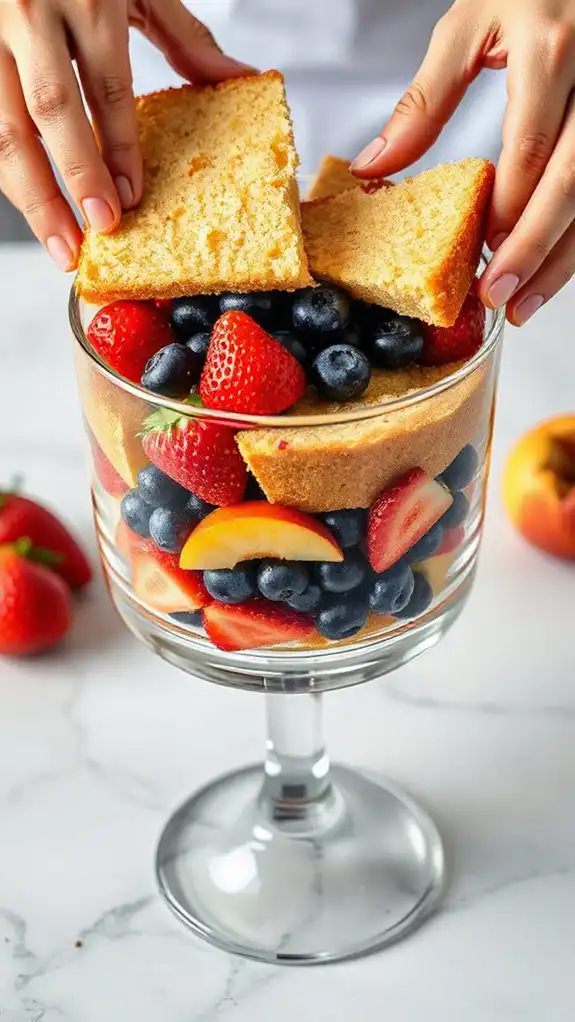layering stable gluten free cake
