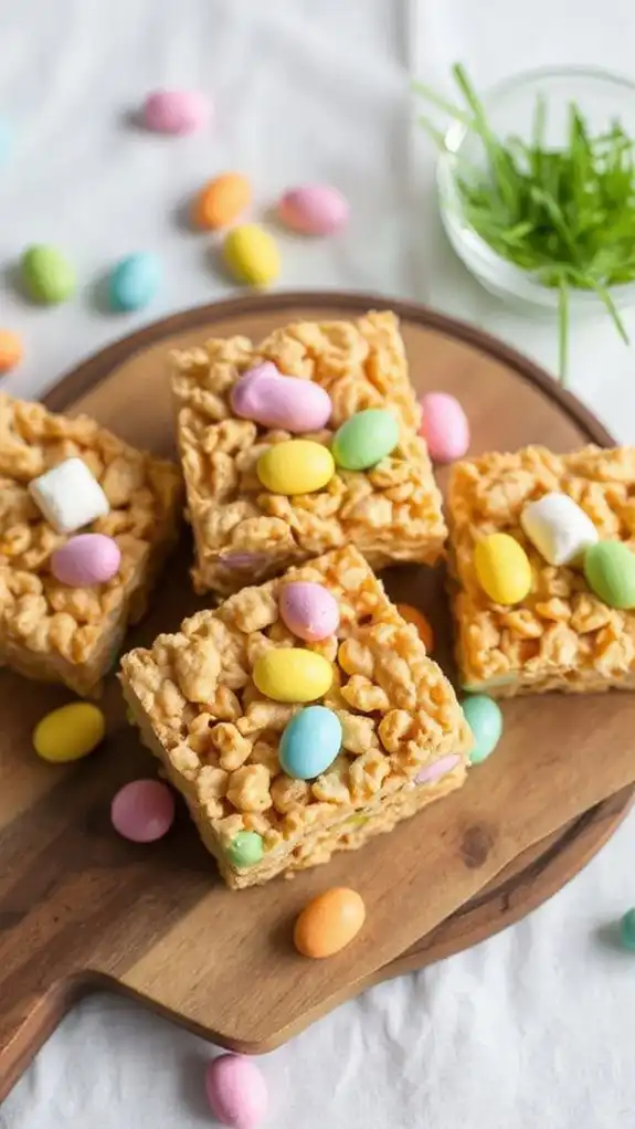 leftover easter candy krispies