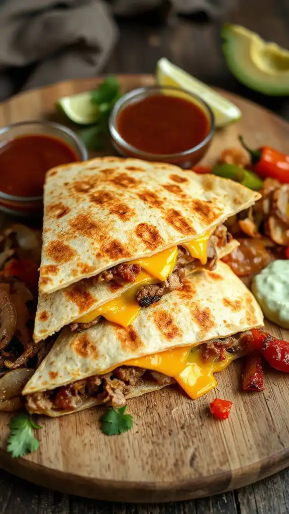 leftover pulled pork quesadillas