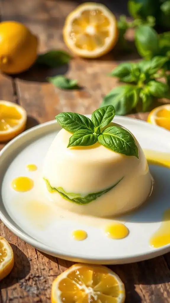 lemon basil creamy dessert delight lemon basil creamy dessert delight