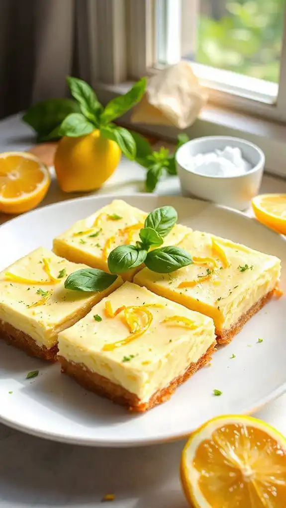 lemon basil summer dessert bars lemon basil summer dessert bars