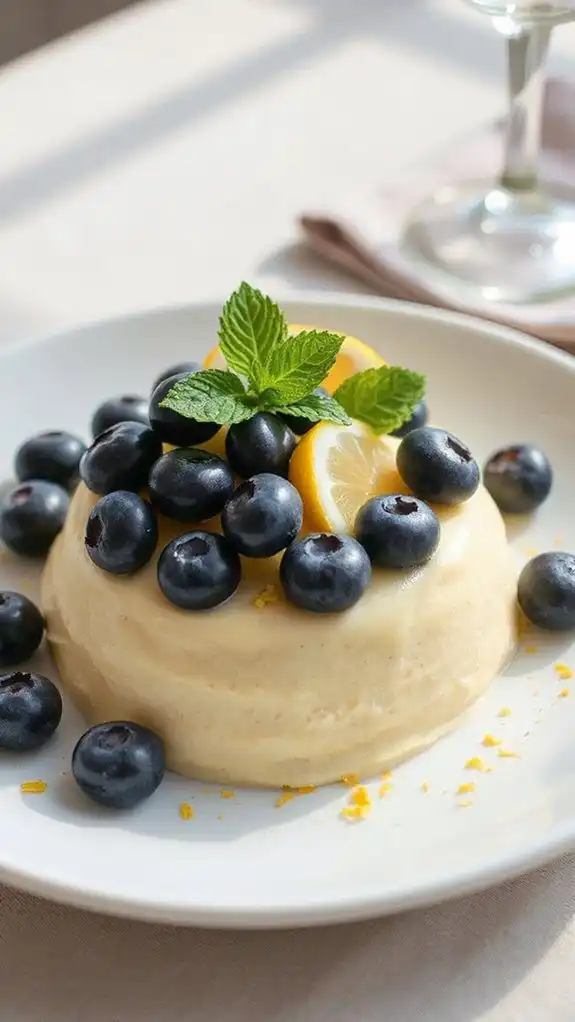 lemon blueberry mousse delight