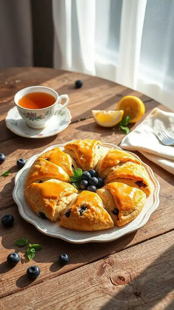 lemon blueberry scone delight lemon blueberry scone delight