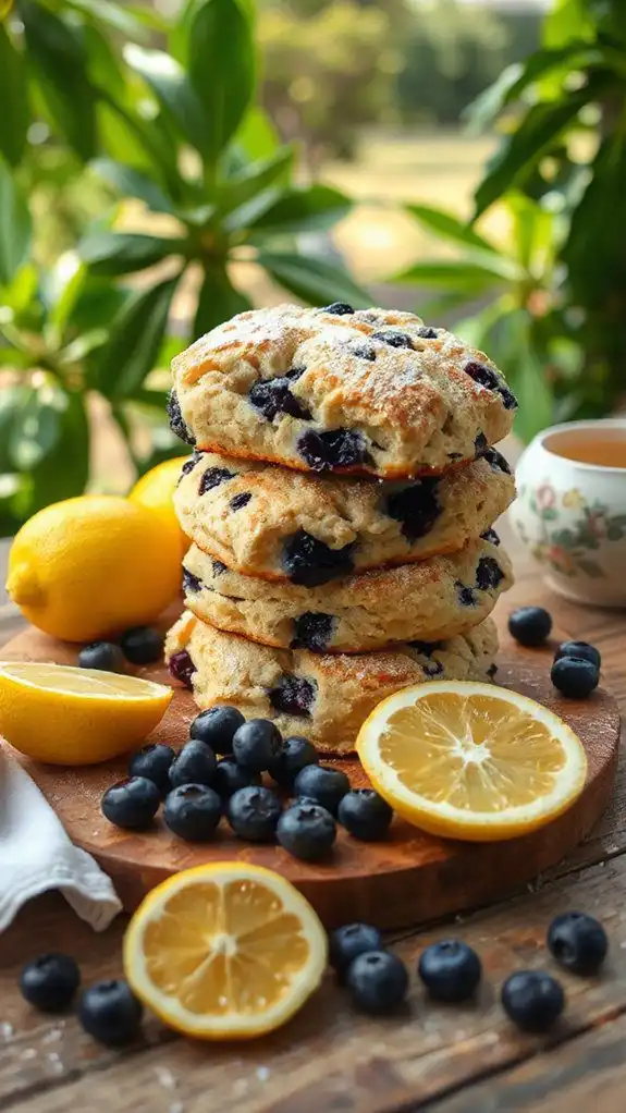 lemon blueberry scone delight
