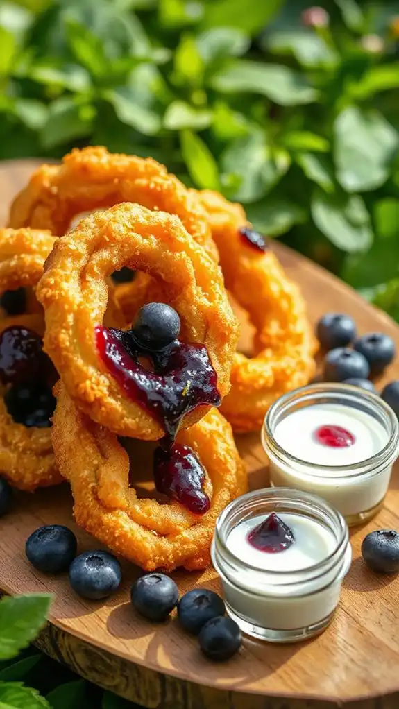 lemon blueberry summer churros