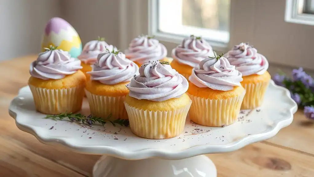 lemon lavender buttercream cupcakes