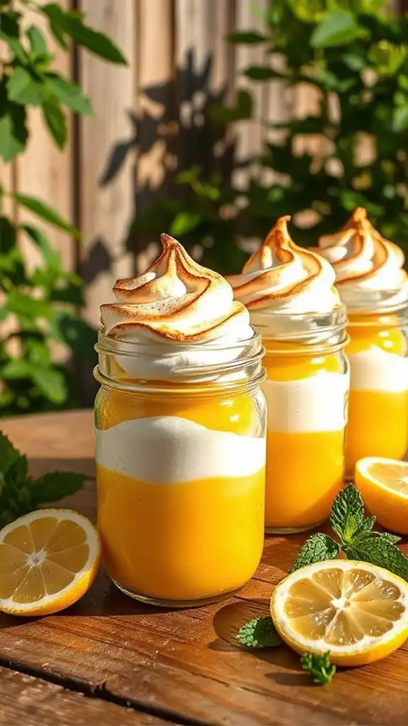 lemon meringue mason jar delights