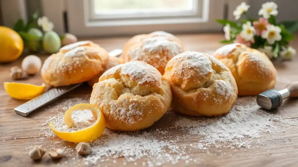 lemon nutmeg easter biscuits