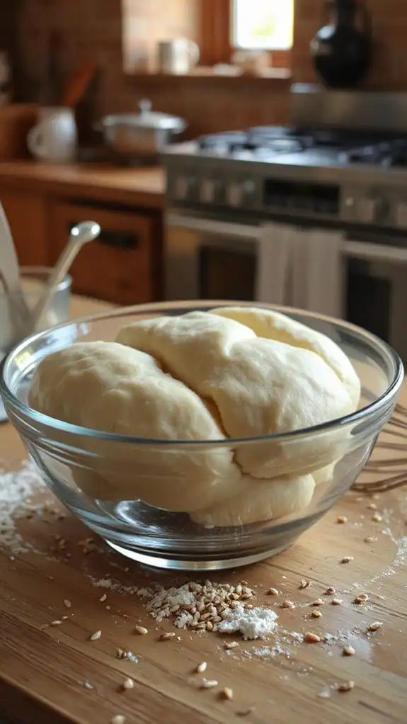 let dough rise doubled