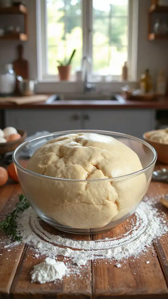 let dough rise fully