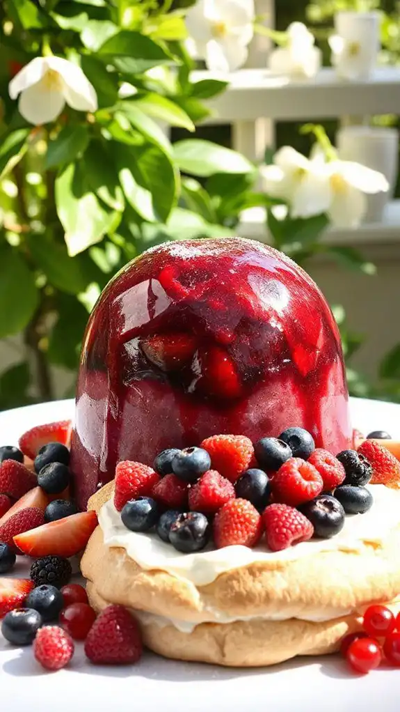 light airy berry dessert light airy berry dessert