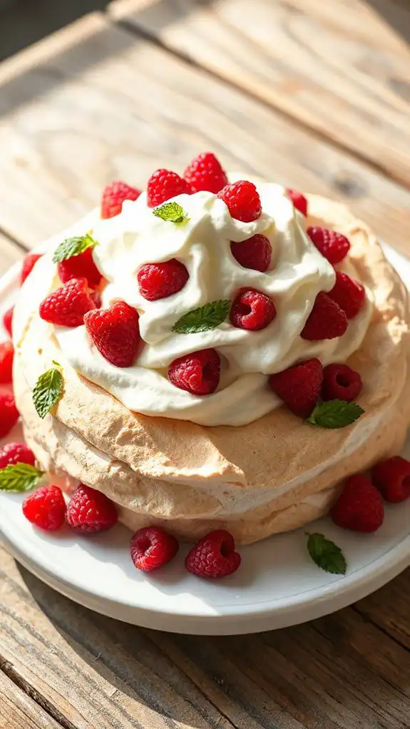 light and airy meringue dessert