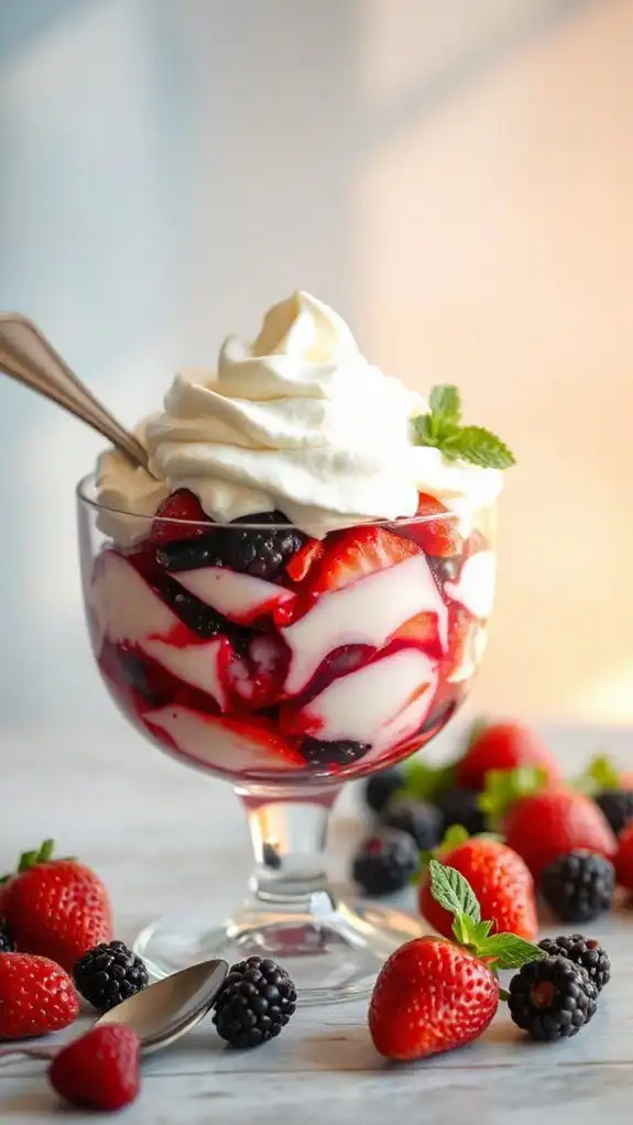 light berry dessert delight