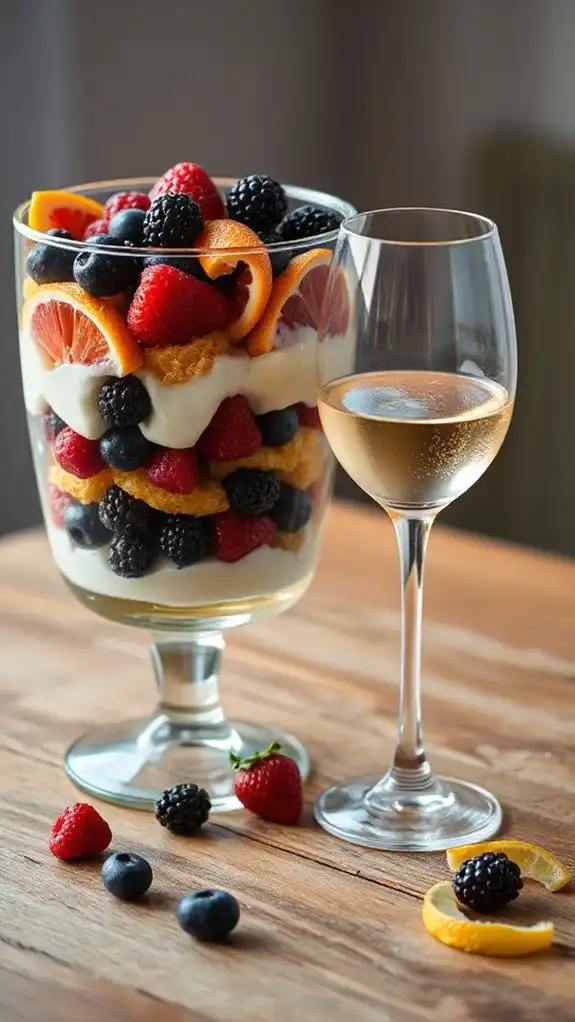 light bodied wines enhance trifle