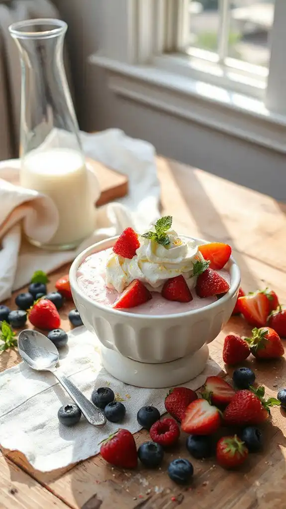 light creamy summer dessert