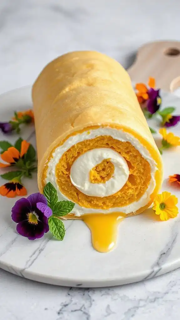 light tropical chiffon roll