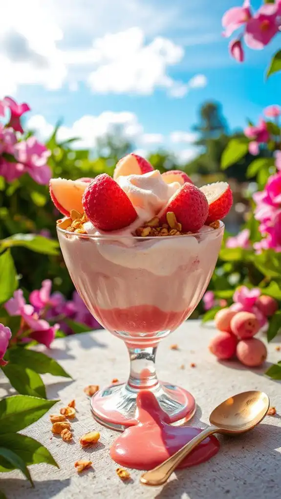 light tropical lychee dessert