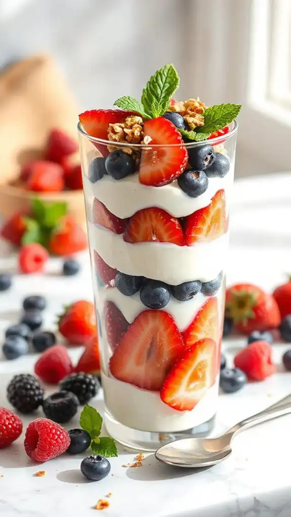 low sugar berry dessert