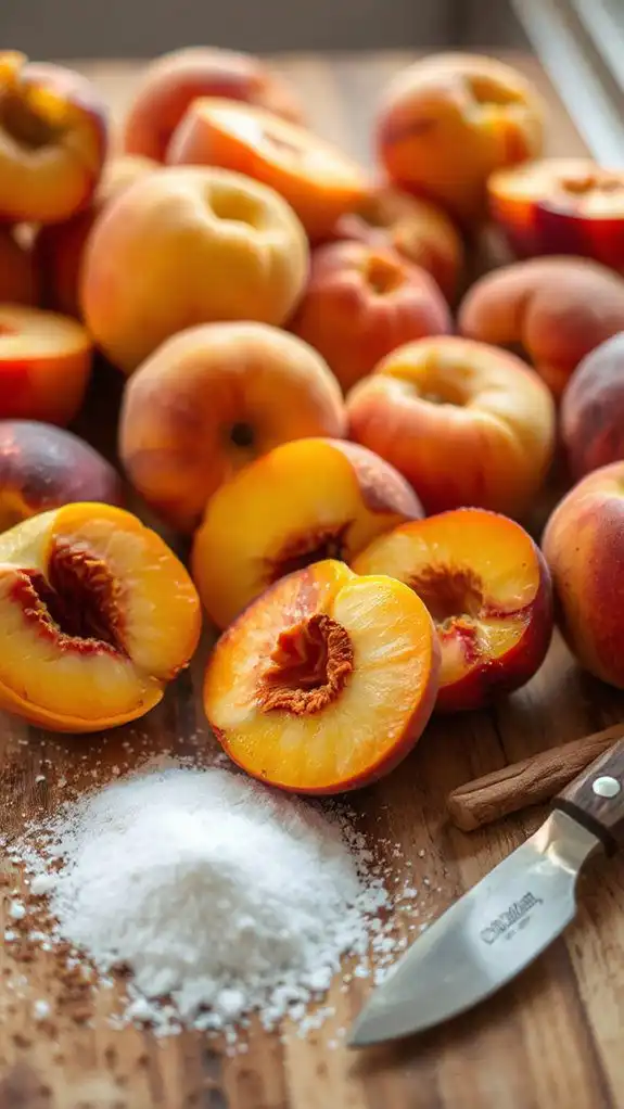 luscious fragrant peach filling