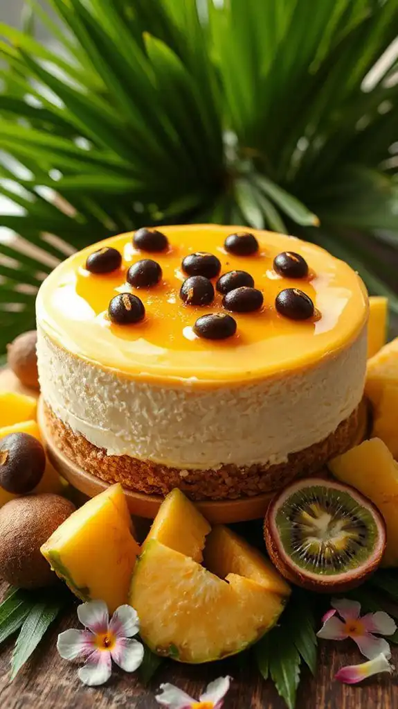 luscious passionfruit cheesecake recipe