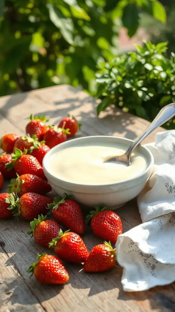 luscious white chocolate dip