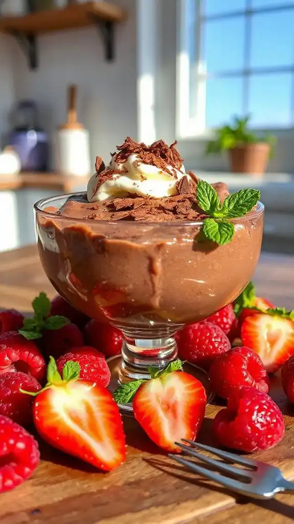 luxurious chocolate mascarpone mousse