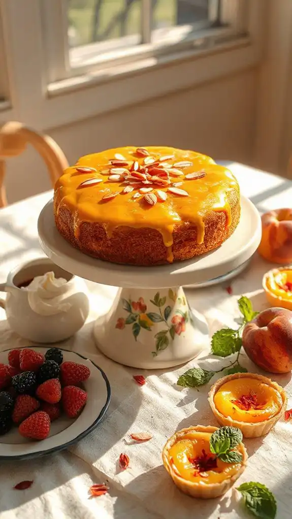 luxurious saffron almond cake luxurious saffron almond cake