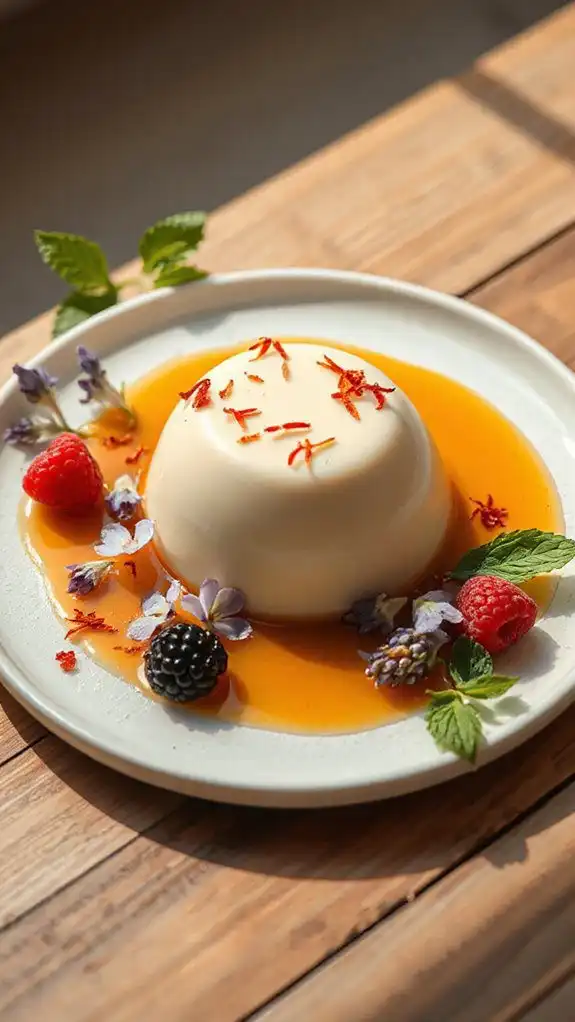 luxurious saffron infused dessert luxurious saffron infused dessert