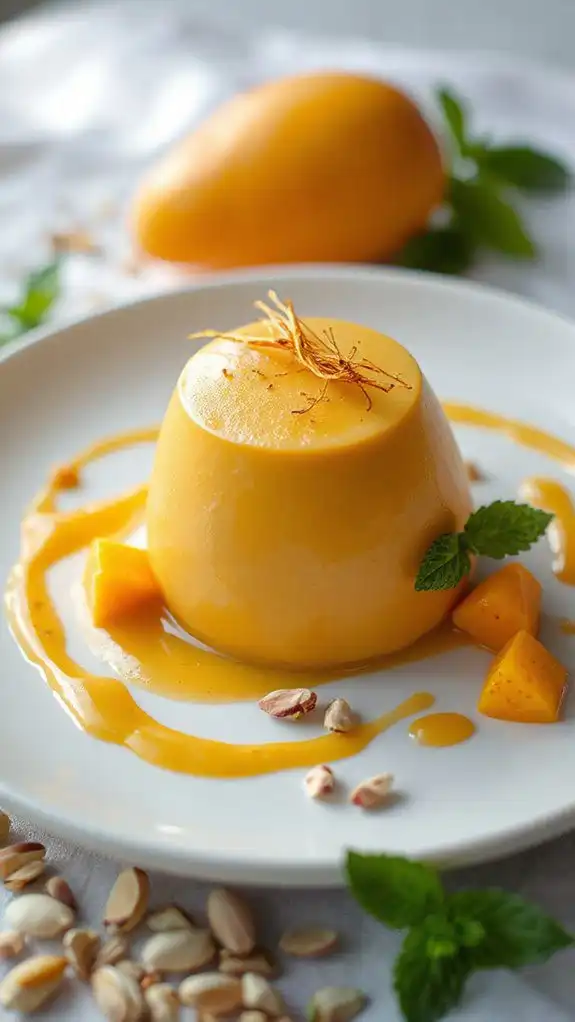 luxurious saffron mango mousse luxurious saffron mango mousse