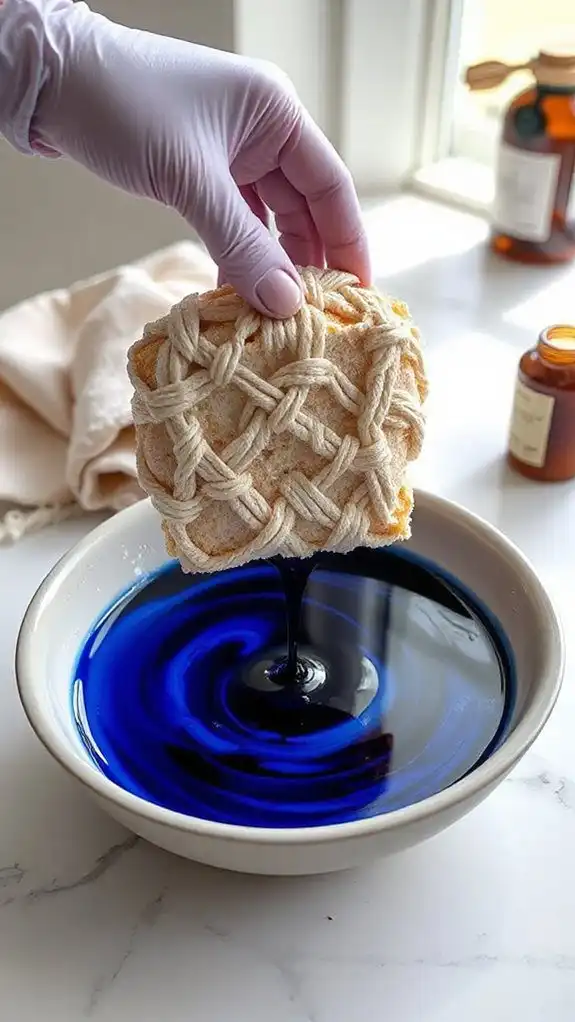 macram inspired dip dye artistry
