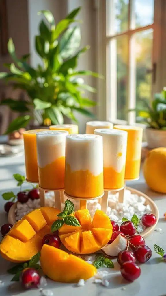mango coconut popsicles recipe