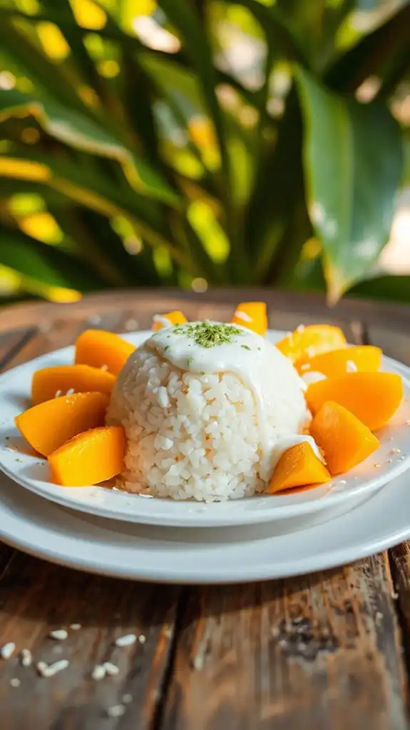 mango coconut sticky rice