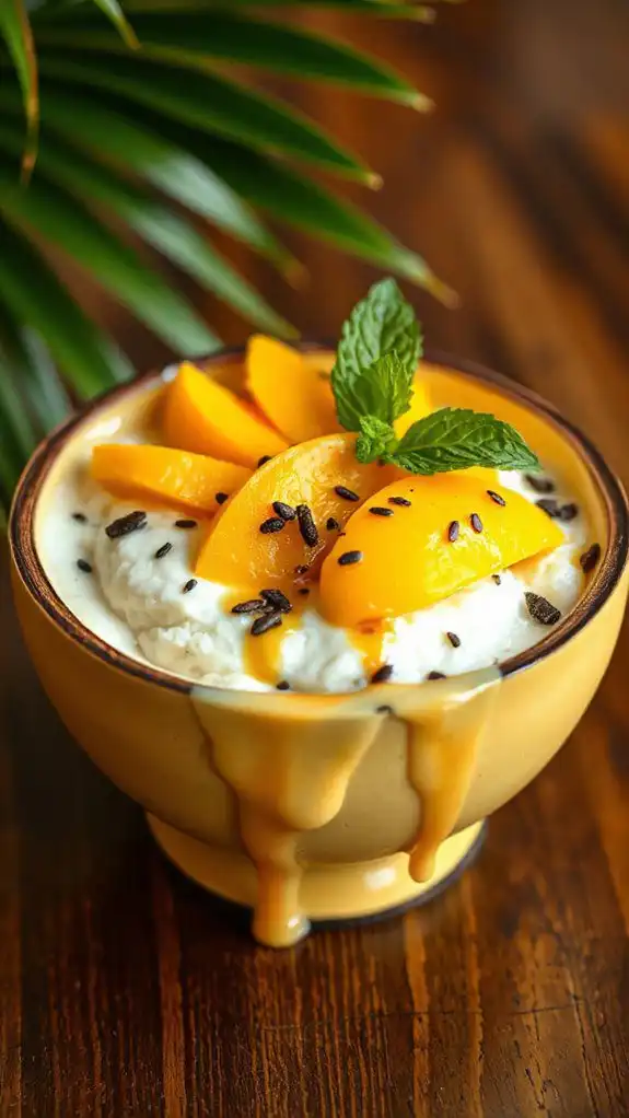 mango sticky rice smoothie