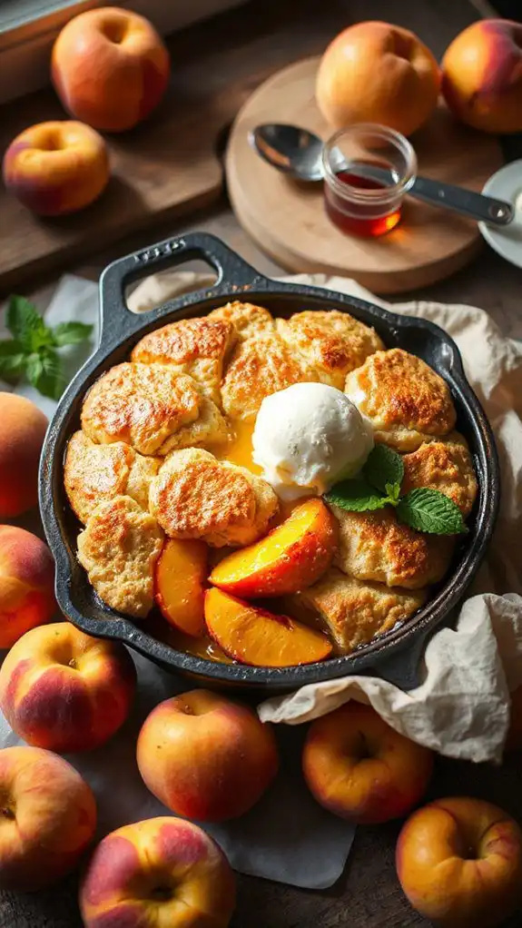 maple peach cobbler recipe