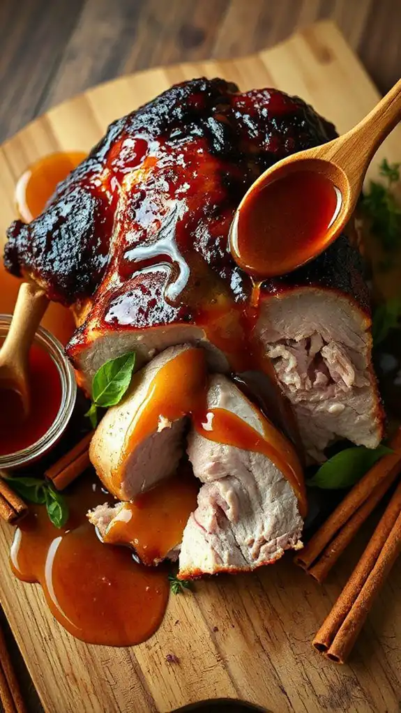 maple syrup glaze application