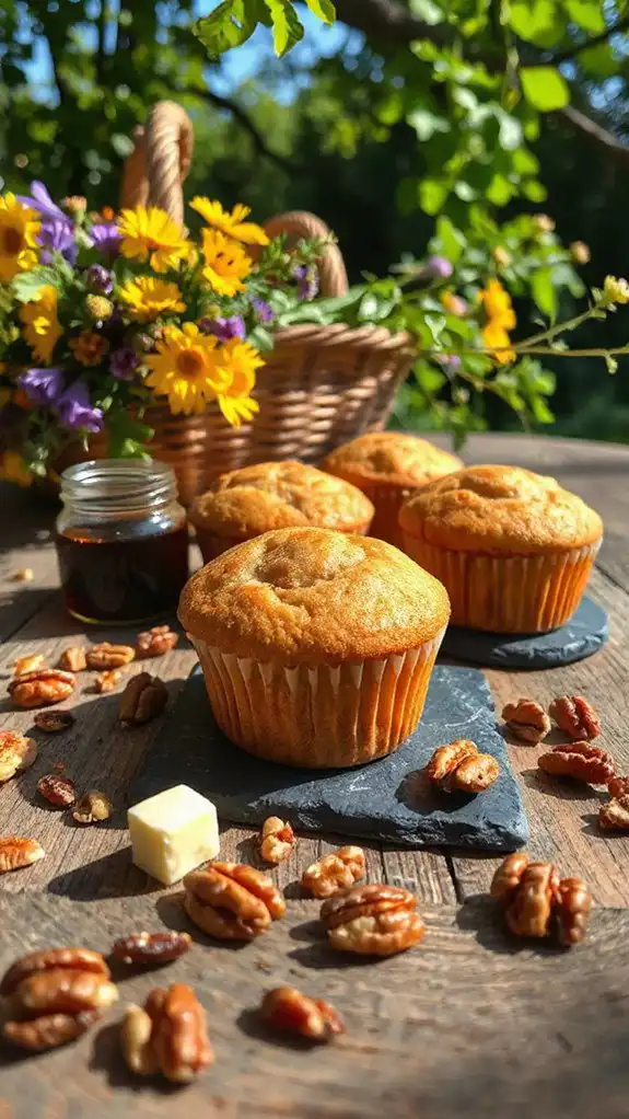 maple walnut muffins recipe
