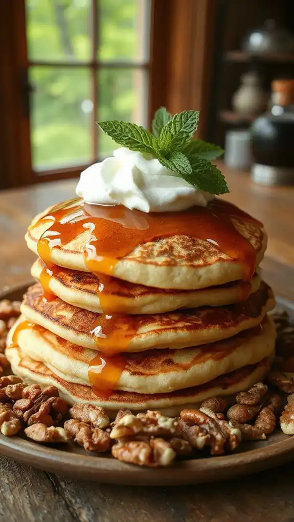 maple walnut pancakes recipe