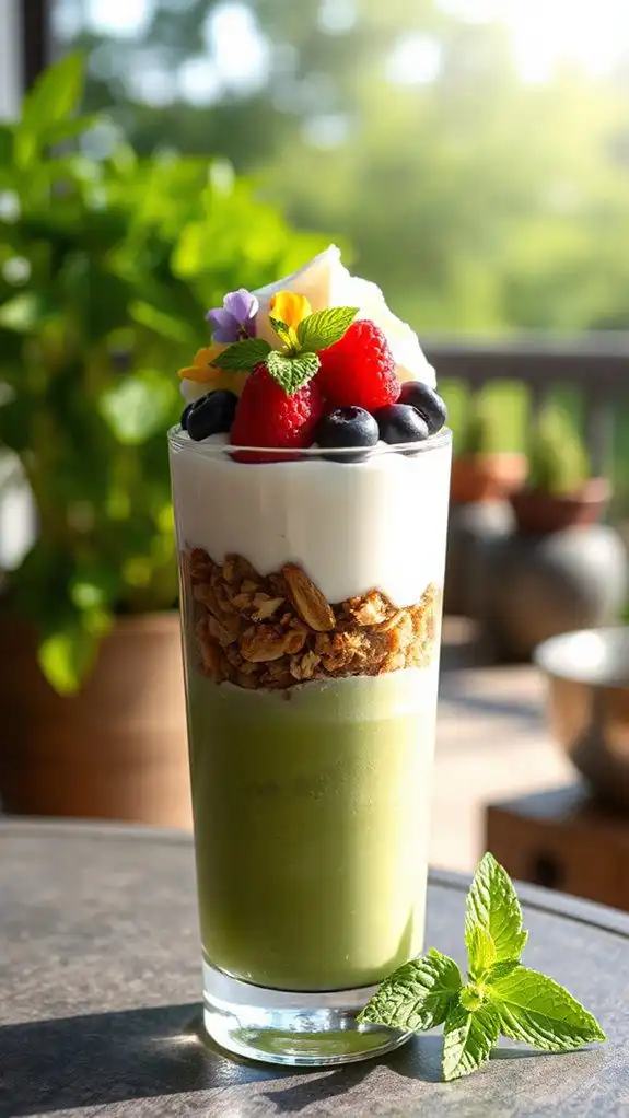 matcha almond milk delight