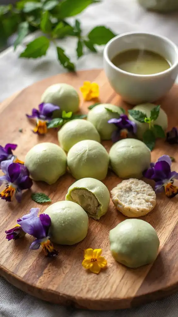 matcha dessert chewy delight