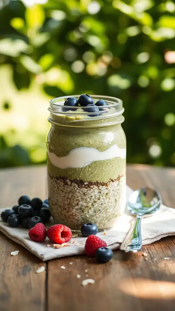 matcha infused overnight oats recipe