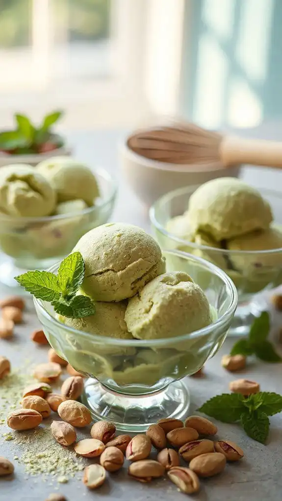 matcha pistachio summer delight