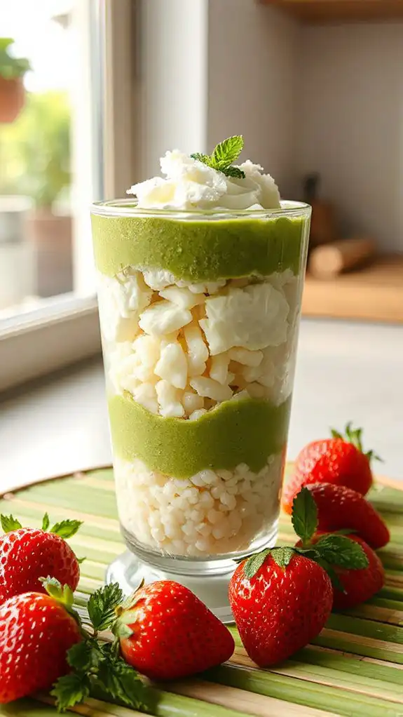 matcha sago dessert delight
