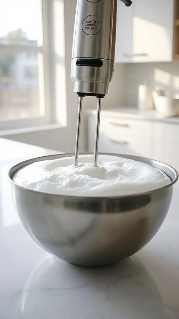 mechanical whipping creates foam