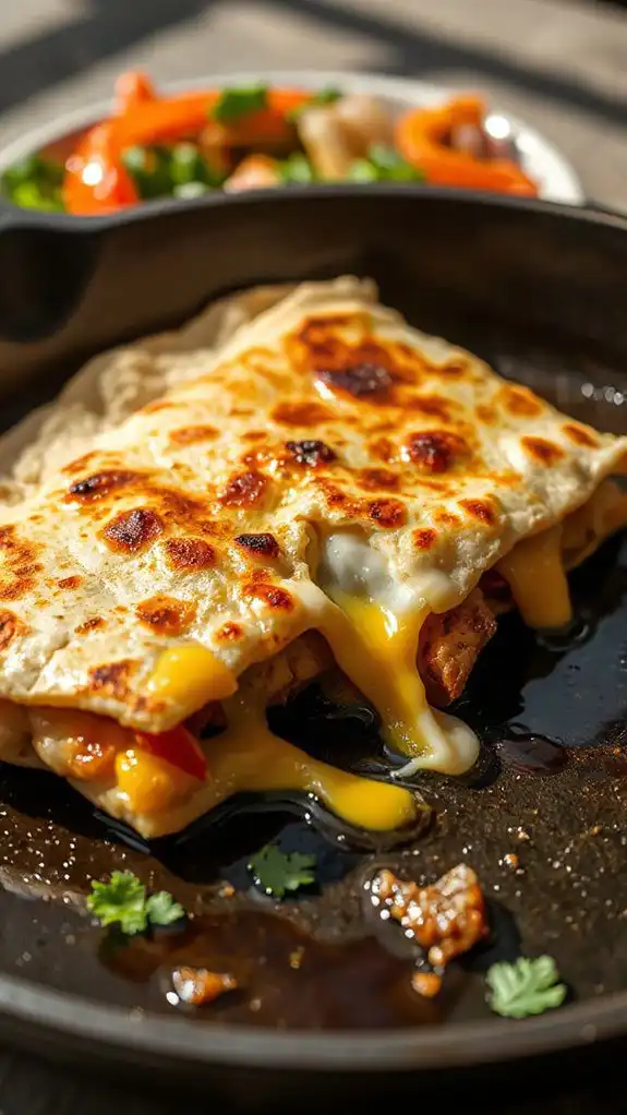 melt cheese through cooking