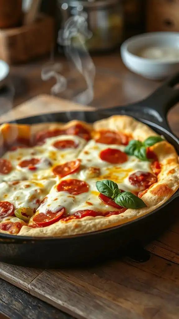 melt cheese through cooking