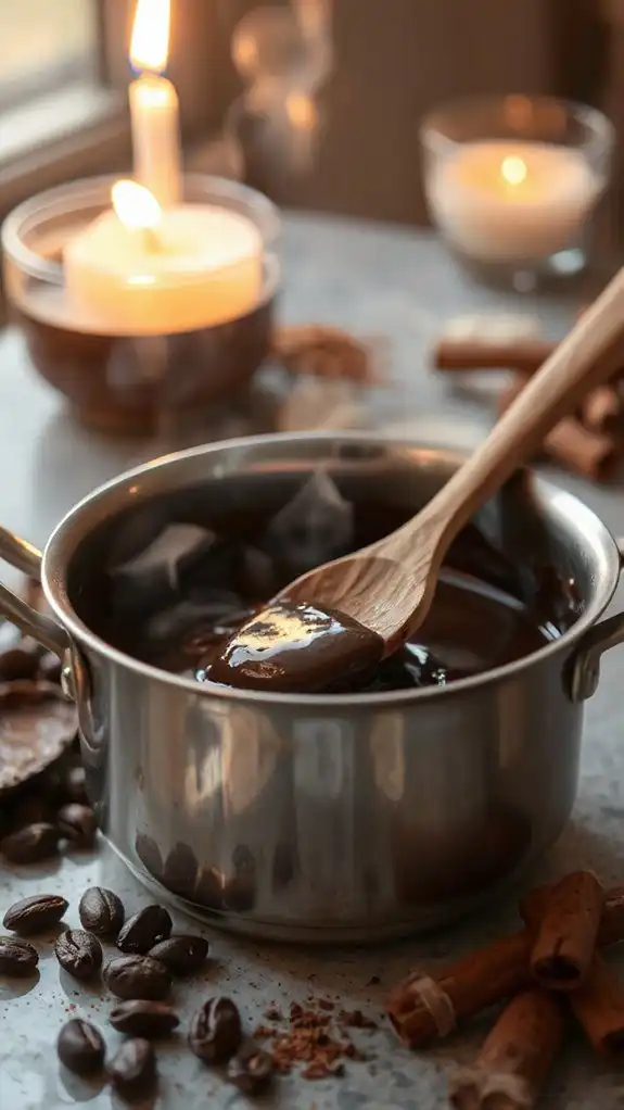 melt chocolate using low heat