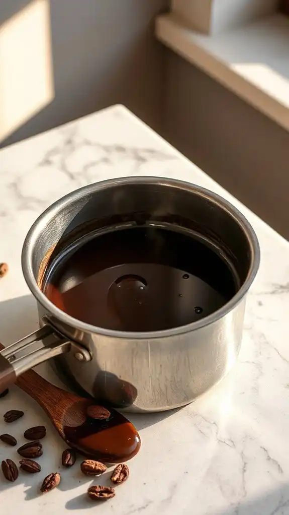 melt high quality chocolate first