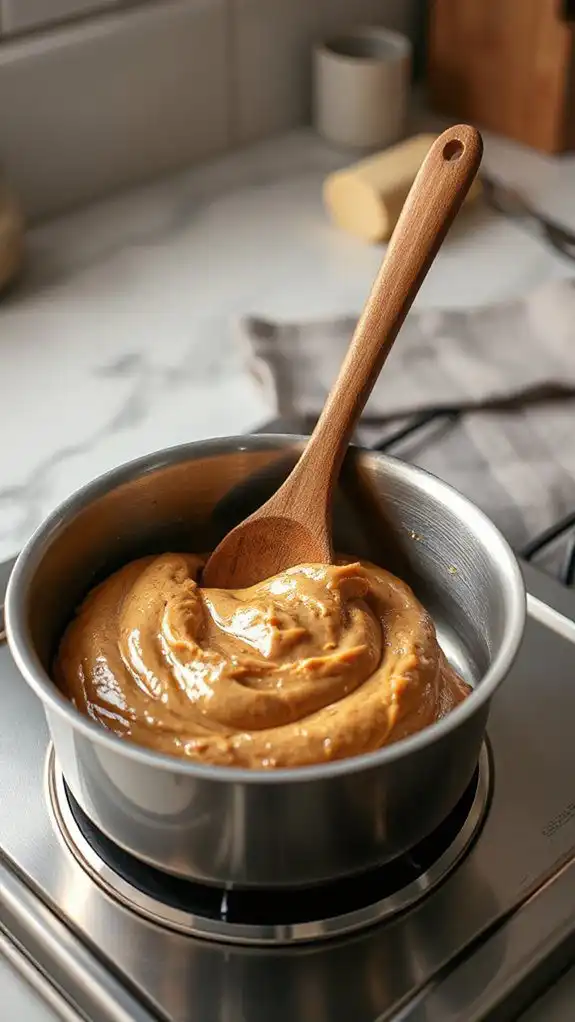 melt peanut butter first